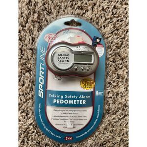 Sportsline 344 Talking Pedometer Safety Alarm NIP sealed 2005 fitness AHS 06